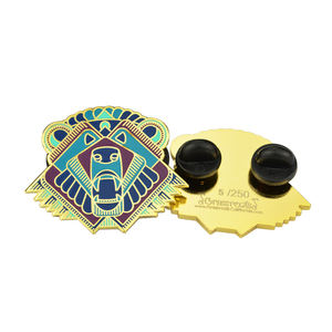 थोक कस्टम डिज़ाइन बैज सॉफ्ट अनुकूलित धातु कंपनी लोगो इनेमल पिन - Product Image 3