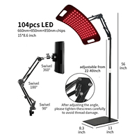 Panel Terapi Cahaya Merah Portabel 24W AS, 660nm 850nm Dual Wavelength NIR LED untuk Pereda Nyeri Wajah di Rumah