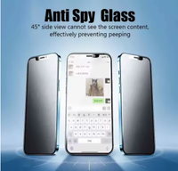 Lot de 2 Verres Trempés de Confidentialité pour iPhone 17 16 15 14 13 11 Pro 12 Mini XS Max X XR, Protection d'Écran Anti-Espion pour iPhone