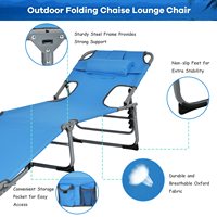 Portable pliable Durable Oxford tissu piscine extérieure chaise longue chaise de plage chaise de bronzage en aluminium avec trous pour bras de visage