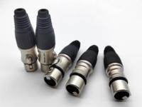 Connecteur XLR Femelle 3 Broches pour Audio & Vidéo, Prise OFC Argentée pour Microphone, Table de Mixage, Haut-Parleur, Connecteur DMX