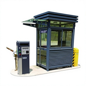 Chiosco di Sicurezza Prefabbricato in Acciaio Pronto all'Uso, Postazione di Guardia Mobile Impermeabile per Parcheggi e Cancelli - Product Image 1