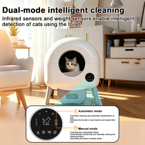 Nueva Caja de Arena Inteligente Autolimpiable para Gatos con Gran Espacio de 76L, Acceso Remoto por Aplicación y Función de Fácil Limpieza para Múltiples Gatos - Product Image 6
