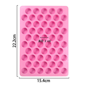 Mini moule vertical en silicone à 55 cylindres, rond, pour la préparation de gâteaux <span class=keywords><strong>au</strong></span> <span class=keywords><strong>chocolat</strong></span>, outils pour la cire à cacheter - Product Image 5