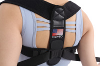 Ceinture de soutien pour l'épaule et le dos, correcteur de posture, design ajustable pour femmes et hommes