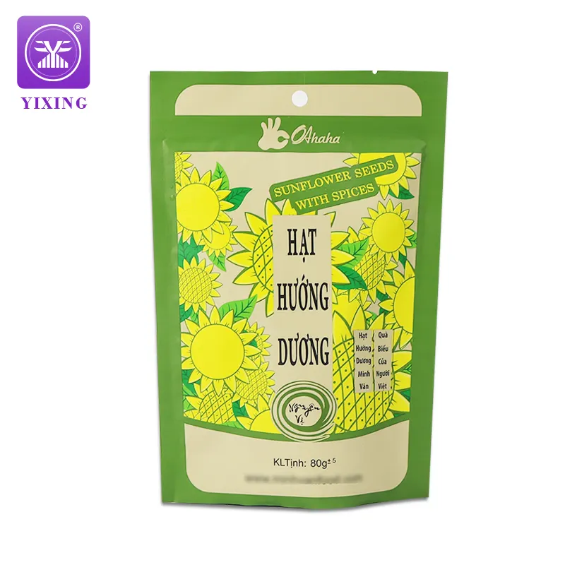Yixing Custom seeds packets 250g 500g 1kgs Top zip plastic bag 3 side seal Bags for Agricultural Fertilizer Sunflower Corn Seeds