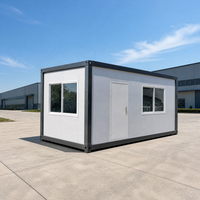 Maison conteneur détachable de haute qualité avec fenêtres, assemblage rapide, bureau modulaire préfabriqué pour chantier de construction