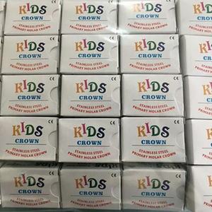 Un dentale in acciaio inox primario molare corone di tutte le dimensioni in metallo per bambini corona - Product Image 2