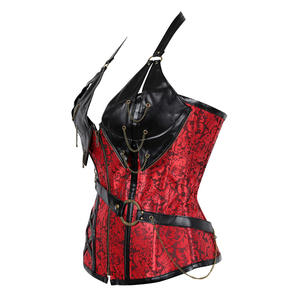 <span class=keywords><strong>Corset</strong></span> en cuir punk en acier inoxydable, ceinture pour modeler le cou, vêtement de style gothique, <span class=keywords><strong>grande</strong></span> <span class=keywords><strong>taille</strong></span> - Product Image 2