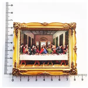 विश्व प्रसिद्ध वान गाग पिकासो तेल पेंटिंग श्रृंखला राल यूवी मुद्रण तस्वीर फ्रेम सजावटी विरूपण साक्ष्य फ्रिज चुंबक