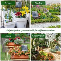 Grande Promotion : Kit d'Irrigation Solaire Automatique avec Minuteur pour Plantes d'Intérieur, Balcon et Serre – Système d'Arrosage Goutte-à-Goutte Micro Autonome