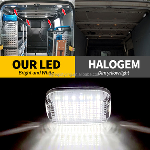 2 pièces pour Ford <span class=keywords><strong>Transit</strong></span> Van Connect Custom <span class=keywords><strong>Courier</strong></span>, éclairage LED intérieur de cabine, éclairage de courtoisie, éclairage de coffre, éclairage de dôme, éclairage de chargement, OE 2230338 BK2V13776AD BK2Z13776F - Product Image 4