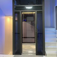 Ultra Sessiz Çekişli Konut Asansörü VVVF Kontrollü Villa İçin Titreşimsiz Yolcu Asansörü Modern Paslanmaz Çelik