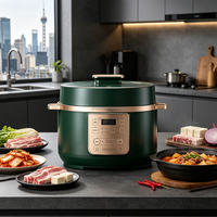 Cuisinière à pression électrique standard avec panneau numérique, plusieurs préréglages, cuve intérieure antiadhésive pour la cuisine à domicile