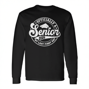 T-shirt à manches longues Senior 2026, My Last First Day Class Of 2026, Retour à l'école - Product Image 2