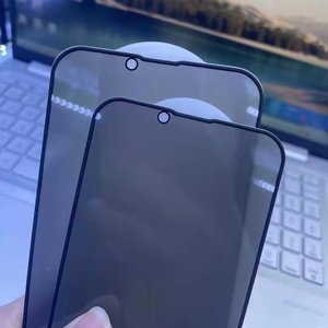 Pellicola Protettiva Privacy in Vetro Temperato con Bordo in <span class=keywords><strong>Silicone</strong></span> per iPhone 15 Pro Max, Protezione <span class=keywords><strong>Schermo</strong></span> Anti-Spia in Gomma per iPhone 15 14 13 - Product Image 5