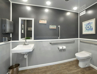 Remorque de toilettes portable de luxe 2026 conforme ADA, certifiée DOT, accessible aux fauteuils roulants, couleur personnalisée