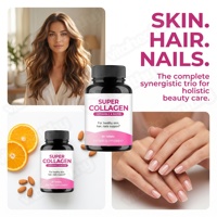 Comprimés de Super Collagène OEM/ODM à succès – Complément Beauté pour des Cheveux, une Peau et des Ongles Sains avec Collagène, Vitamine C et Biotine