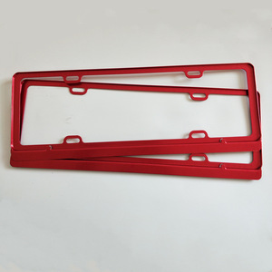 Marcos de matrícula de aleación de aluminio universales RTS, nuevas regulaciones de tráfico que cumplen con el uso del <span class=keywords><strong>coche</strong></span> esmerilado, todos los modelos - Product Image 5