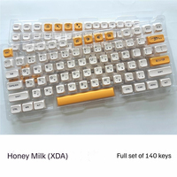 Clavier mécanique avec touches PBT par sublimation, 140 touches, profil XDA, alphabet phonétique espagnol, arabe, allemand, taïwanais, japonais