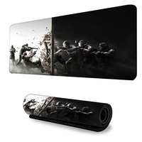 Tapis de souris de jeu imperméable XXL, grand format, tapis de souris en caoutchouc étendu, adapté aux joueurs PC, ordinateur portable, salle d'e-sport
