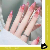 Gel UV/LED pour ongles HS Custom Logo 6 couleurs 15ml, effet œil de chat Dopamine, argenté magnétique, à retirer par trempage, sans HEMA, TPO, MEHQ
