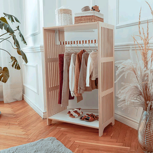 <span class=keywords><strong>Armario</strong></span> <span class=keywords><strong>Montessori</strong></span> de madera contrachapada para bebé, mueble <span class=keywords><strong>Montessori</strong></span> de autocuidado, estante para ropa, <span class=keywords><strong>armario</strong></span> Simple para bebé - Product Image 4