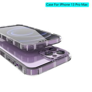 เคสโทรศัพท์มือถือแบบใสกันกระแทก 3 มิติ พร้อม Airbag ป้องกันรอบด้าน 360 องศา  วัสดุ TPU ป้องกันเลนส์ สำหรับ iPhone 13 Pro Max - Product Image 3