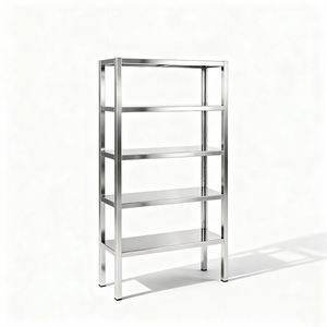 מותאם אישית מדף נירוסטה קל הרכבה רגליים צינור מרובע עבור מסעדות לתרגם אחסון סופרמרקט אחסון - Product Image 3