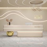 030 Comptoir de Bar Haut de Gamme en Laque Claire pour Hôtels, Réceptions, Salons de Beauté, Boutiques de Vêtements, Boutiques de Mariage et Institutions de Formation