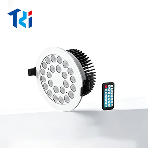 <span class=keywords><strong>Telecomando</strong></span> a colori personalizzato 24W, 48W ha condotto la <span class=keywords><strong>luce</strong></span> rotante della visualizzazione dei gioielli per l'armadietto degli orologi di marca - Product Image 4