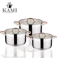 Ensemble de casseroles et poêles en acier inoxydable, antiadhésif, durable, compatible four, ustensiles de cuisine
