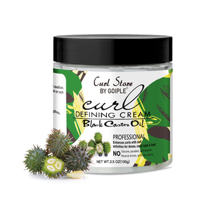 Meilleure Crème Coiffante Huile de Ricin Noire pour Boucles, Adoucissante et Brillante, Hydratant sans Rinçage pour Cheveux Bouclés Souples et Rebondies - Product Image 1