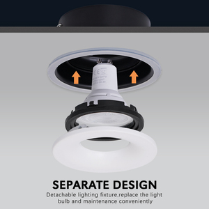 Lumière Led Dimmable Lampe Imperméable Noir Blanc Led Plafonnier Downlight Lumière Pour <span class=keywords><strong>Salle</strong></span> <span class=keywords><strong>De</strong></span> Bains Intérieure - Product Image 3