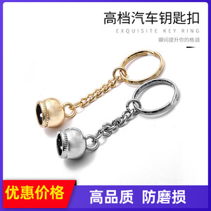 Llavero para Coche de Aleación de Zinc, Chapado en Oro Claro, Diseño de Resorte, para Uso Doméstico - Product Image 4