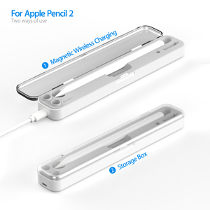 IKATAK nouveau étui de support de charge sans fil pour <span class=keywords><strong>Apple</strong></span> crayon pratique couvercle de support en plastique boîte Durable organisateur électronique - Product Image 4