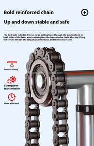 Empilhador Hidráulico Manual Tambor Levantador Pesando 2ton Carregando Capacidade Empilhadeira para Construção Levantador Manual <span class=keywords><strong>Hand</strong></span> Stack - Product Image 2