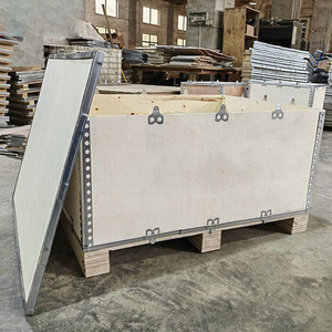 Wooden <b>Crates</b> Steel Edged Custom Made For Logistics Transportation Export Packaging Equipment - Product Image 2