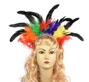 HY Plume Accessoires De Mode Accessoires De Cheveux Plume Coiffe Indien Cheveux Accessoires Partie - Product Image 6