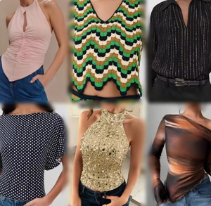 Vêtements d'occasion pour femmes, robes et hauts en coton usagés, vêtements mixtes pour bébés, envoi aléatoire depuis une friperie - Product Image 2