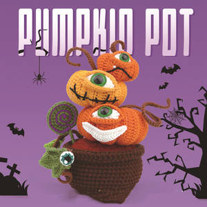 KIVA Noël Maternité Enfants Cadeau DIY Crochet Kit Tricoté À La Main Citrouille En Pot Poupée Fil <span class=keywords><strong>Boule</strong></span> Peluche Creative Cross-Border Hot - Product Image 5