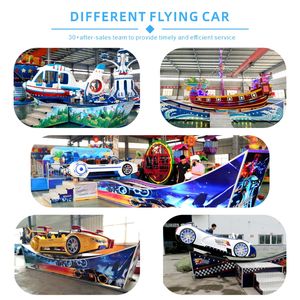 ट्रेलर फ्लाइंग कार 4 पी कताई सवारी ढहने से मनोरंजन की सवारी - Product Image 5