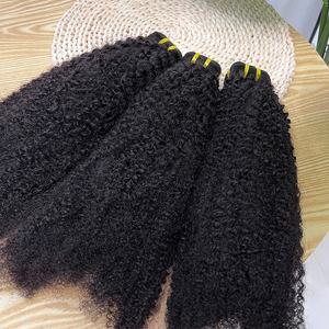 Ham birmanya kıvırcık yumuşak brezilyalı <span class=keywords><strong>Kinky</strong></span> fitil bukleler insan saç uzatma işlenmemiş saç 100% bakire 4c saç demetleri - Product Image 1