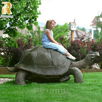 Statue de tortue en bronze de grande taille, décoration de jardin, parc, extérieur, design célèbre, art