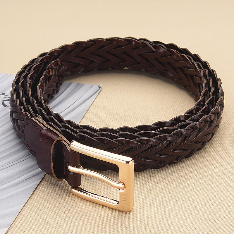 Bright buckle wine red - 105cm