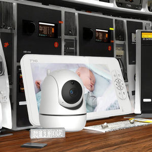 <span class=keywords><strong>7</strong></span>-<span class=keywords><strong>Inch</strong></span> Display Baby <span class=keywords><strong>Monitor</strong></span> com 355 Graus Pan Voice Activation Medição de Temperatura para Baby Care Não Wifi Necessário - Product Image 2