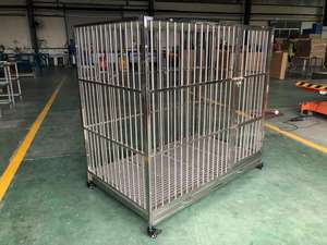 Toptan özel büyük paslanmaz çelik köpek kafesi süper büyük ağır depolama evcil hayvan kafesi özel ucuz fiyata sunulan - Product Image 4