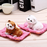 BoTu – ornements de voiture mignons, Simulation de chats endormis, décoration automobile, belle peluche, chaton, poupée, jouet, cadeaux pour enfants, accessoires