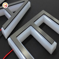 JAGUARSIGN fabrique des lettres lumineuses personnalisées en acrylique chromé avec rétroéclairage LED, lettres en acrylique massif avec rétroéclairage