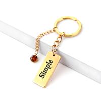 Porte-clés personnalisé en métal plaqué or avec strass, artisanat en métal émaillé dur coloré, porte-clés